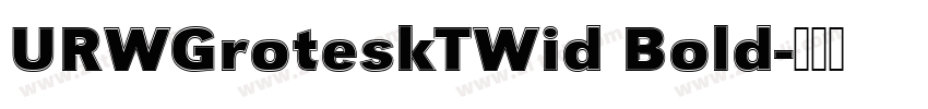 URWGroteskTWid Bold字体转换